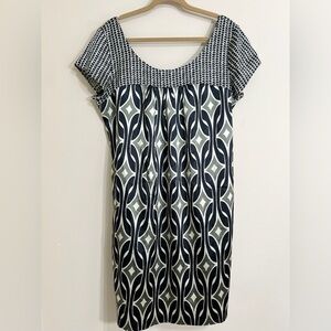 JONATHAN MARTIN Women's Vintage Mid Century Mini Dress Career Abstract Size 16